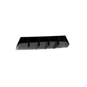 K208-003_4jpg - OPSHOLDERS Black curved aerodynamic fin spoiler with multiple vertical fins, viewed from the side on a white background