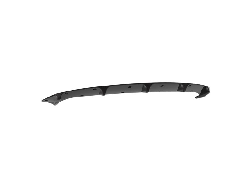 K214-004_4jpg - OPSHOLDERS Curved black plastic car panel with multiple mounting holes (bumper lip/underbody spoiler) used for exterior trim.
