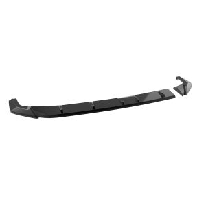 K219-003_4jpg - OPSHOLDERS Long black curved car aero part with mounting tabs at ends, likely a front bumper diffuser or lip spoiler for aerodynamics