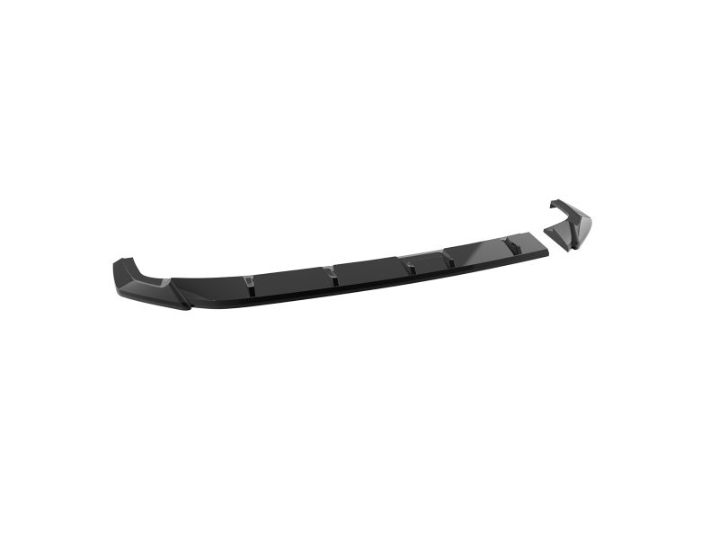 K219-003_4jpg - OPSHOLDERS Long black curved car aero part with mounting tabs at ends, likely a front bumper diffuser or lip spoiler for aerodynamics
