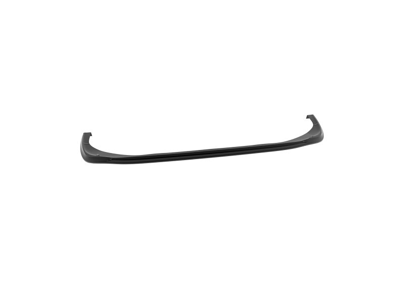 Long, low-profile black car spoiler with curved ends, shown on white background (a rear lip spoiler).