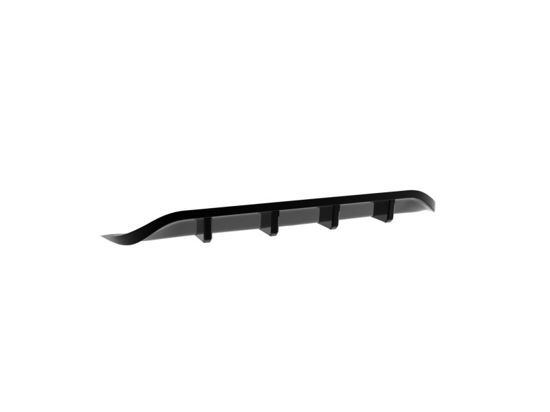 K228-003_5jpg - OPSHOLDERS Black car roof rack crossbar with three mounting feet on a white background, designed to attach cargo to a vehicle.