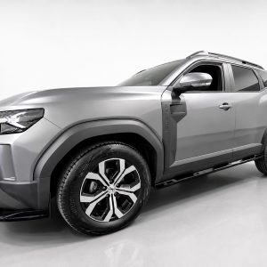 Silver Ford Ranger pickup shown in a studio, angled side view with front-left wheel and large alloy rims