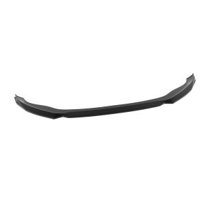 Long, curved black bumper lip/air deflector with mounting holes, designed to attach to a car's lower front bumper.