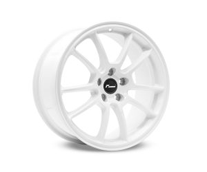 Racingline-Cup-Edition-EVO-Wheels-VWR610009-1-300x250-1jpg - OPSHOLDERS White multi-spoke alloy car wheel on a white background, center hub cap visible with small logo area