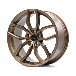 Racingline-R360-Wheel-Copper-1-300x300-1jpg - OPSHOLDERS Bronze alloy car wheel with a multi-spoke design and a central hub cap visible in the middle.