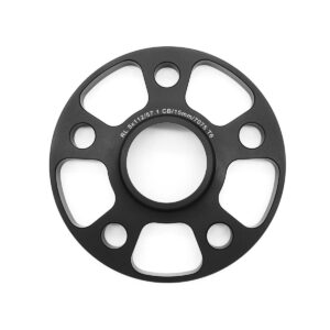 Spacers2-1jpg - OPSHOLDERS Black aluminum wheel spacer for a 5x112 bolt pattern, 57.1 center bore, 15mm thickness