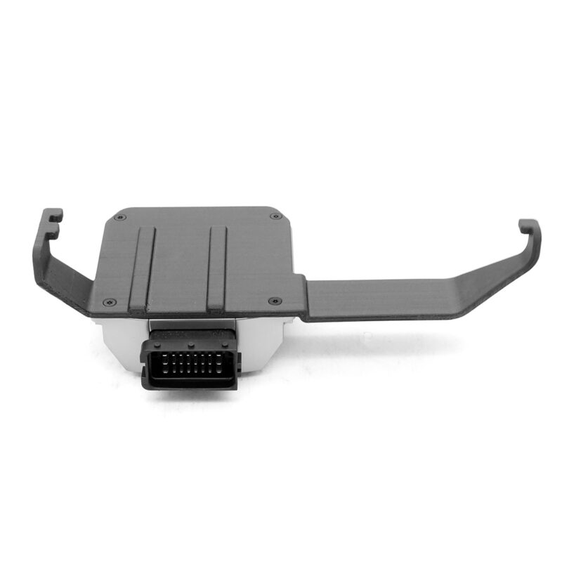 VWR030000-C8RS6_3-1jpg - OPSHOLDERS Automotive connector module with a large rectangular multi-pin plug and two curved mounting arms