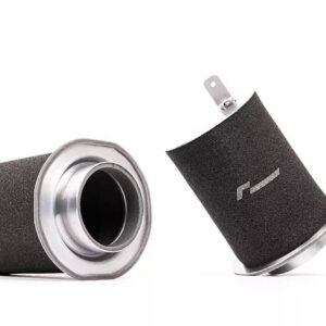 VWR119052-72__457631563219058-1jpg - OPSHOLDERS Two black cylindrical foam air filters with metal end caps on a white background, used in air intake systems for vehicles or motorsports.
