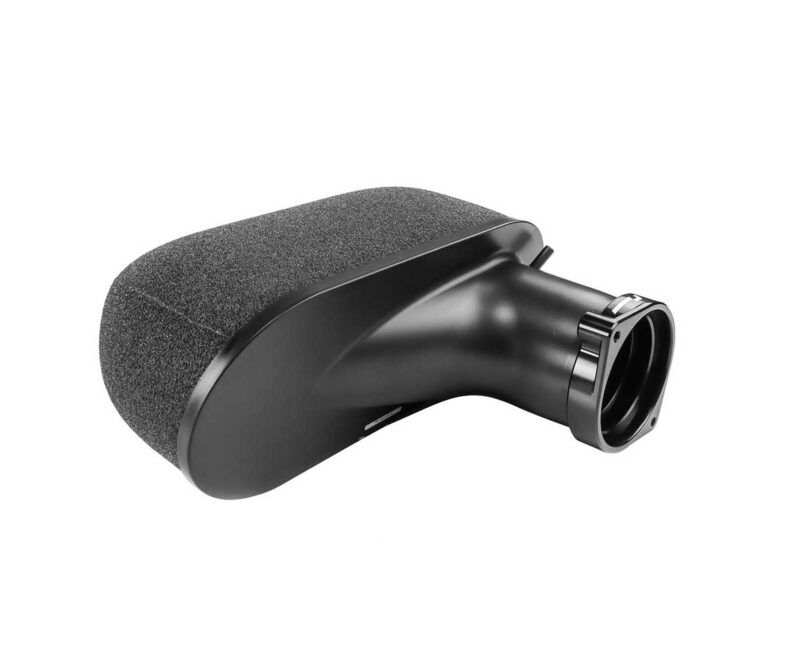 VWR12G7R602FO_1jpg - OPSHOLDERS Black automotive air intake with a foam filter and mounting flange
