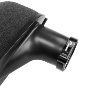 VWR12G7R602FO_2jpg - OPSHOLDERS Close-up of a black microphone with a foam windscreen and side control dial.