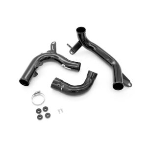 VWR140012_5-1jpg - OPSHOLDERS Automotive hose kit with curved black hoses, clamps, seals, and small screws laid out on a white background