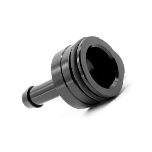 VWR140014_6jpg - OPSHOLDERS Close-up of a metal cylindrical spacer/bushing with a hollow center on a white background, shown at an angle.