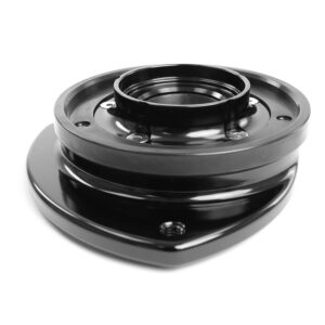 VWR430000_5jpg - OPSHOLDERS Close-up of a glossy black circular flange bearing housing with an inner bore and visible screws.