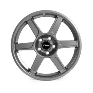 VWR610401_2jpg - OPSHOLDERS Grey five-spoke alloy car wheel with a black center cap on a white background