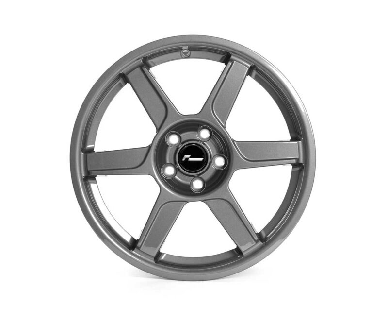 VWR610401_2jpg - OPSHOLDERS Grey five-spoke alloy car wheel with a black center cap on a white background