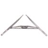 VWR814100jpg - OPSHOLDERS Two silver metal arms connected by a central crossbar, forming a triangular brace with a cutout logo in the center.