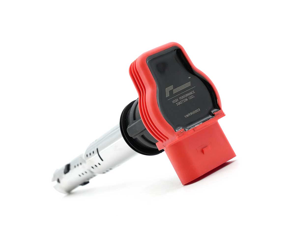 VWR900003_3jpg - OPSHOLDERS Red high-performance ignition coil with black top and white connector on a white background.