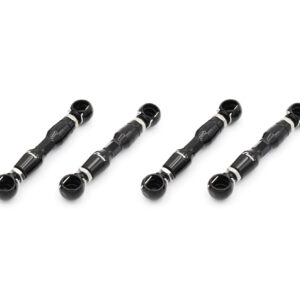 Four black scuba regulator mouthpieces arranged diagonally on a white background, showcasing the gear. - (Informative image)