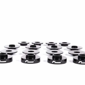 dead-set-3_45820378832_o-scaled-2jpg - OPSHOLDERS Row of black camera lens caps with white logos arranged in a grid on a white background