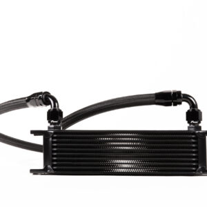 oil-cooler-vwr18-g700_45820315282_o-scaled-1jpg - OPSHOLDERS Black computer water-cooling radiator with braided hoses and metal fittings.