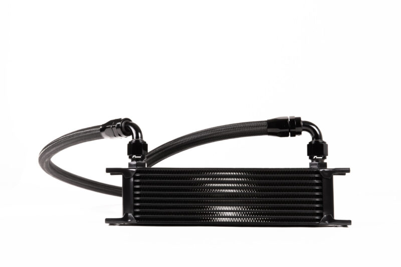 oil-cooler-vwr18-g700_45820315282_o-scaled-1jpg - OPSHOLDERS Black computer water-cooling radiator with braided hoses and metal fittings.