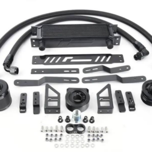 oil-cooler-vwr18-g700_46897364302_opng - OPSHOLDERS Car intercooler upgrade kit with hoses, brackets and fittings laid out for installation
