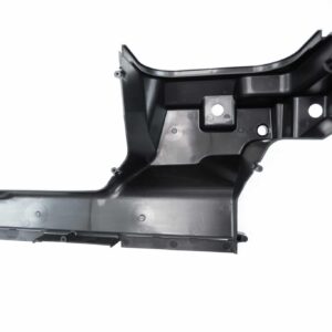 r600-evo-with-new-top-and-base-moulding-for-the-new-mqb-evo-cars_51819024725_o-scaled-2jpg - OPSHOLDERS Black plastic automotive body panel, likely an undercarriage splash shield or inner fender section, photographed close up against a white background