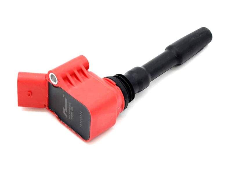 Red handheld automotive tool with a rectangular red head and long black grip; appears to be a diagnostic or puller device.