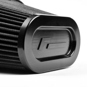 vwr12-g7r600f0_49426461577_o-scaled-2jpg - OPSHOLDERS Close-up of a pleated black air filter with a metallic end cap, showing textured fabric folds.