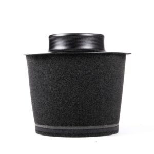 vwr1241s4_31998467818_o-scaled-2jpg - OPSHOLDERS Close-up of a black foam cup with a carbon-fiber textured cap against a white background.