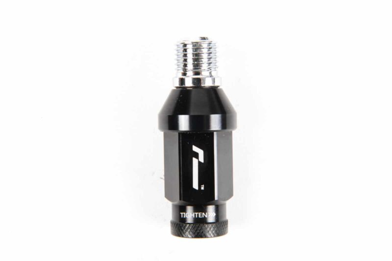 wheelnuts-9_45820180742_o-1jpg - OPSHOLDERS Close-up of a black metal vape atomizer with a knurled bottom grip and threaded top connector against a white background.