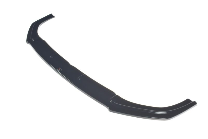 pol_po_FRONT-SPLITTER-V-1-suitable-for-Suzuki-SWIFT-6-SPORT-8268_9jpg - OPSHOLDERS Glossy black curved car spoiler photographed against a white background (isolated component)