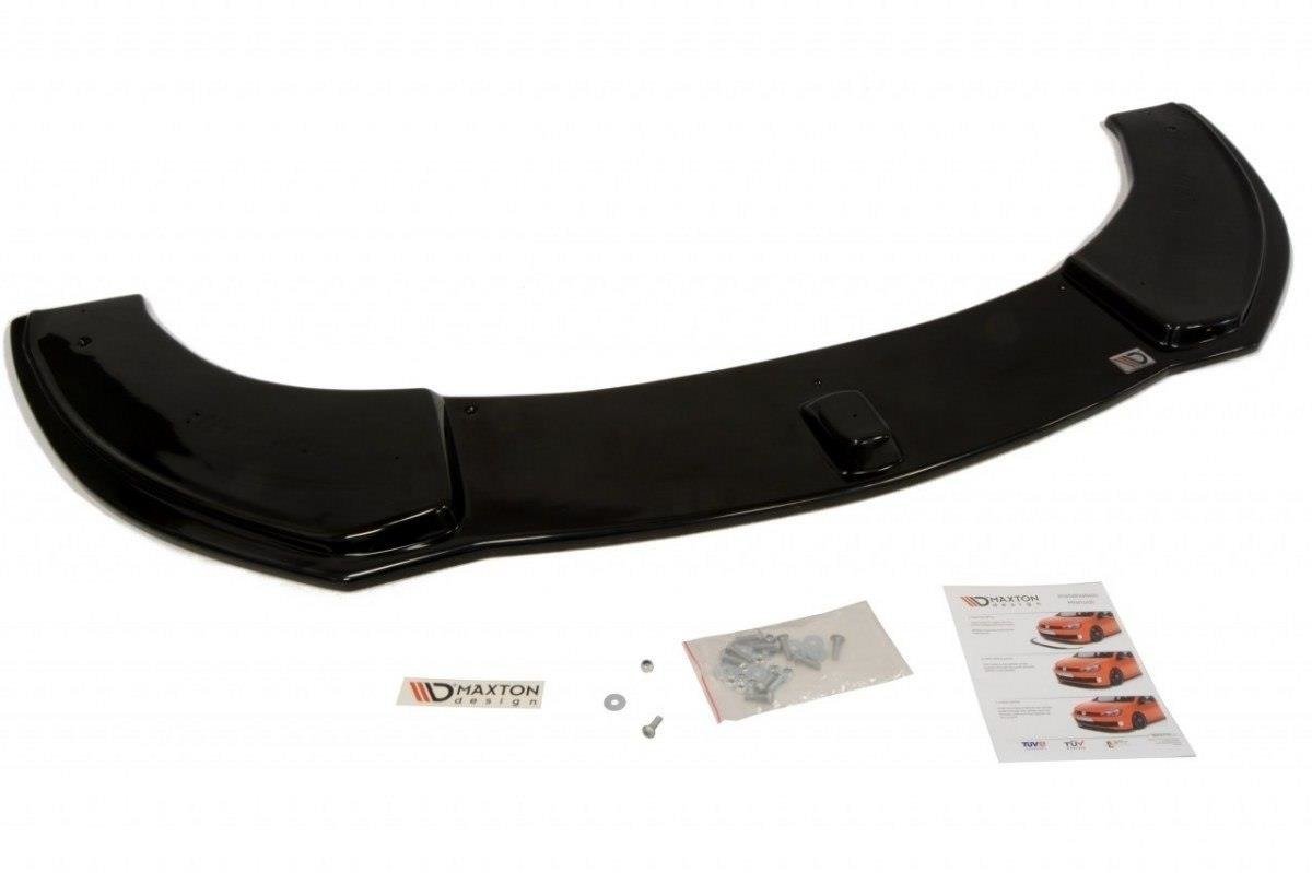 pol_po_FRONT-SPLITTER-suitable-for-Alfa-Romeo-MITO-625_2jpg - OPSHOLDERS Black rear wing spoiler with integrated endplates for a car, plus mounting hardware and instruction sheet shown below