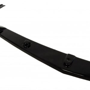 Black car spoiler with curved ends and mounting brackets, shown from the side