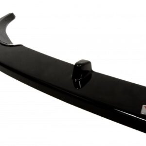 pol_po_FRONT-SPLITTER-suitable-for-Opel-ASTRA-J-GTC-835_5jpg - OPSHOLDERS Black glossy bicycle aero bar extension with a curved end and centered adjustment knob, showing a small brand badge on the side