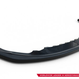 pol_po_FRONT-SPLITTER-suitable-for-Renault-MEGANE-3-RS-v-1-872_2jpg - OPSHOLDERS Curved dark gray aerodynamic component on a white background, with a logo in the bottom right and a red banner stating 'Worldwide Leader in Aerodynamic Components'.