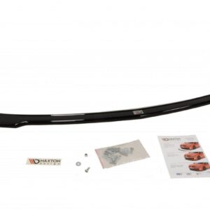 pol_po_FRONT-SPLITTER-suitable-for-Renault-MEGANE-II-RS-Facelift-871_2jpg - OPSHOLDERS Glossy black car spoiler lip with mounting hardware, screws, and installation guide.