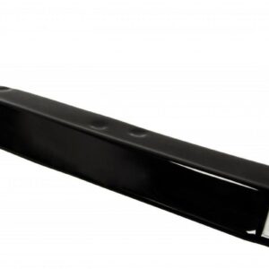 Black hockey stick blade with curved toe and a white LD logo at the end, angled against a white background.