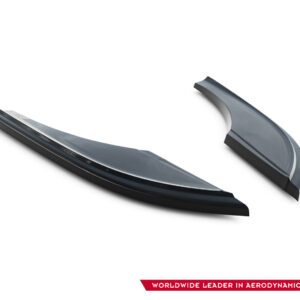 Two curved gray aerodynamic blades on a white background.