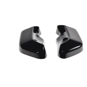 pol_po_Rear-Side-Splitters-suitable-for-Fiat-500-7185_5jpg - OPSHOLDERS Two glossy black fragments facing each other on a white background, showcasing curved, reflective surfaces