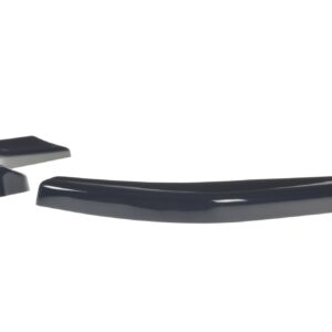 pol_po_Rear-Side-Splitters-suitable-for-Suzuki-Swift-Mk6-8260_10jpg - OPSHOLDERS Two glossy black curved plastic pieces laid flat on a white background, likely trim or accessory parts.