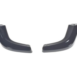 pol_po_Rear-Side-Splitters-suitable-for-Suzuki-Swift-Mk6-8260_6jpg - OPSHOLDERS Two glossy black curved plastic pieces facing each other, likely components of sunglasses or goggles.