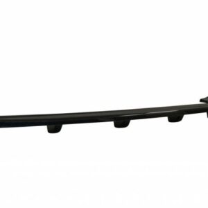 Black car roof rack crossbar with four mounting feet, designed to attach to a vehicle roof rail system