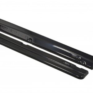 Wiper blades laid out side by side on a white background, showing their sleek black design and curved metal frames