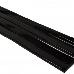 pol_po_SIDE-SKIRTS-DIFFUSERS-suitable-for-Opel-ASTRA-H-FOR-OPC-VXR-238_4jpg - OPSHOLDERS Two glossy black metal rails laid parallel on a white background.