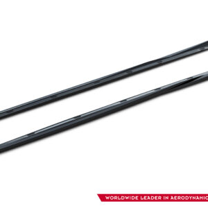 pol_po_Side-Skirts-Diffusers-V-1-suitable-for-Alfa-Romeo-Giulietta-601_1jpg - OPSHOLDERS Pair of black mounting rails on a white background, angled diagonally with a visible brand logo in the bottom right corner.