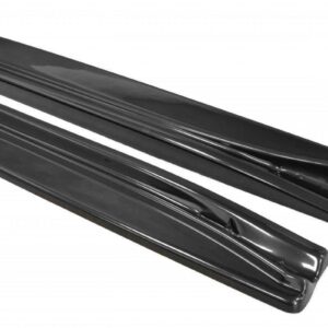 pol_po_Side-Skirts-Diffusers-suitable-for-Alfa-Romeo-Brera-78_6jpg - OPSHOLDERS Two black windshield wiper blades laid parallel to each other on a white background in close-up view.
