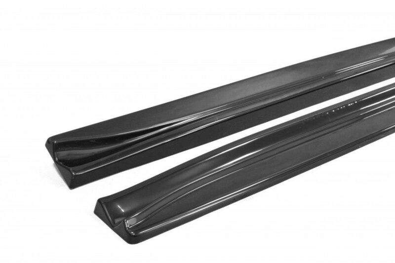 pol_po_Side-Skirts-Diffusers-suitable-for-Alfa-Romeo-Brera-78_7jpg - OPSHOLDERS Pair of black windshield wiper blades resting on a white background