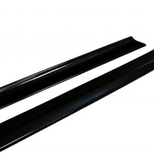 pol_po_Side-Skirts-Diffusers-suitable-for-Fiat-Stilo-Schumacher-2784_4jpg - OPSHOLDERS Two glossy black roof rack bars angled across a white background, likely crossbars for a vehicle roof.